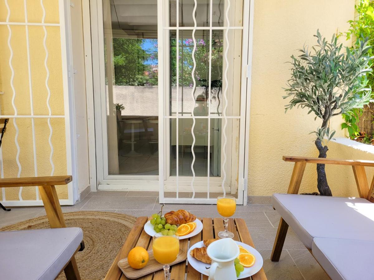 Studio Double Climatise Avec Terrasse - Proche Tram & Centre Montpellier Exterior foto